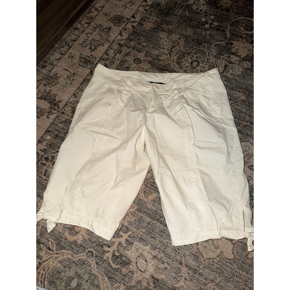 Norma Kamali Parachute Cargo Bermuda Long Length Shorts